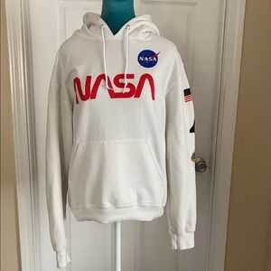 Artist Union Clothing Co. White and Red NASA Hoodie